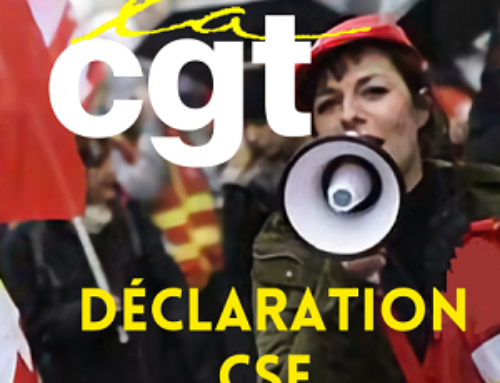 Déclaration de la CGT au dernier CSE de la mandature